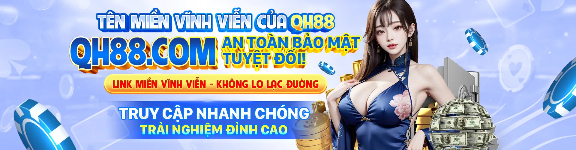 Giao diện đăng nhập QH8888 an toàn với biểu tượng khóa và các trò chơi